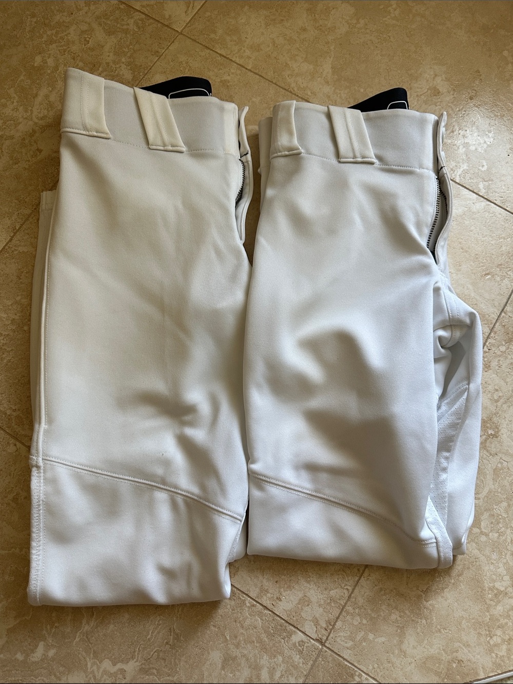 White Athletic Baseball Pants - Pair
